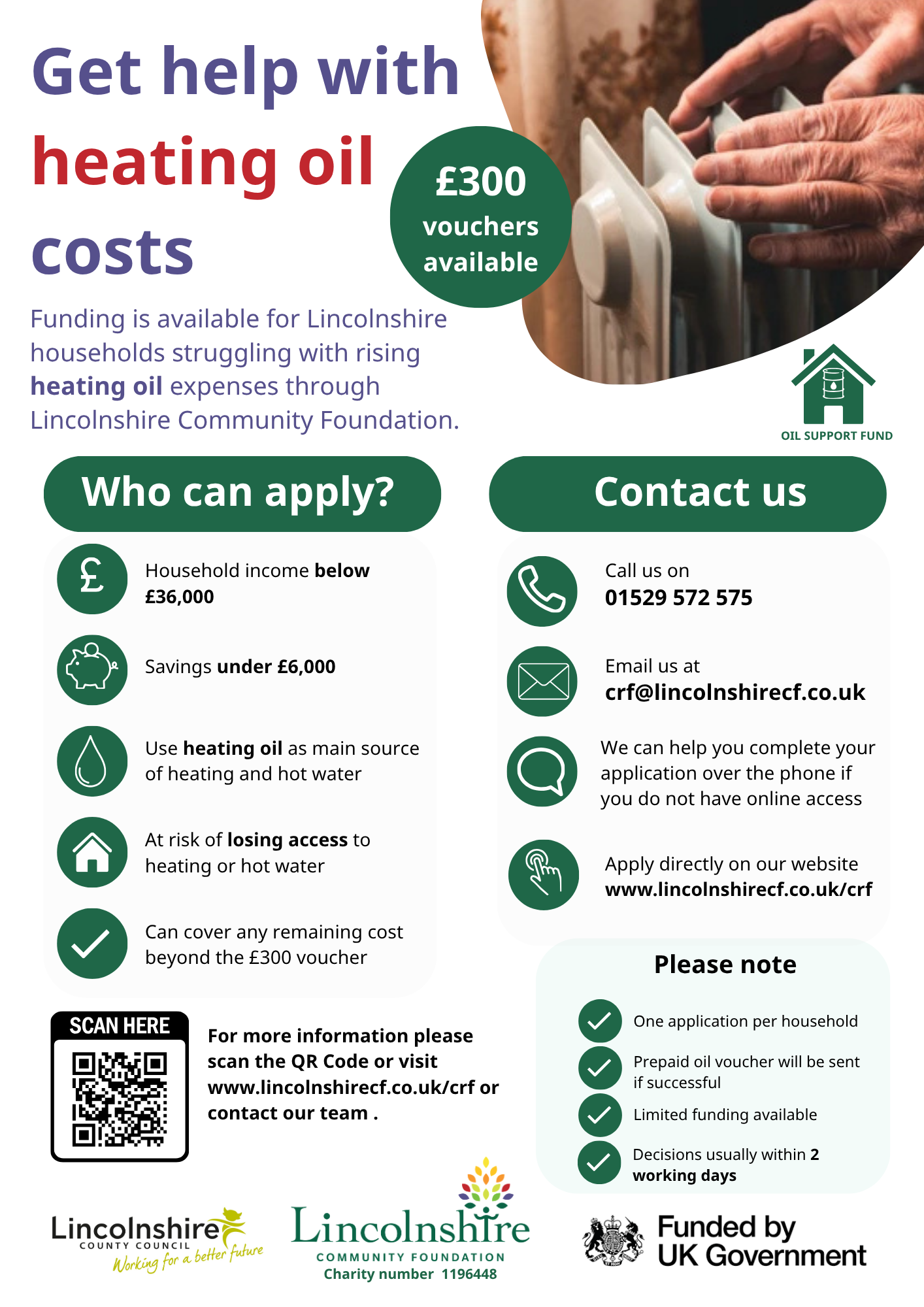 Help with heating oil costs